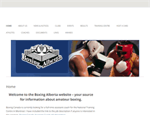 Tablet Screenshot of boxingalberta.com